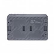 Блок ОП AtlasDesign PROFI IP54 (розетка 1-м 16А заземл. защ. шторки + 1-кл. выключатель 10А) антрацит SE ATN544070