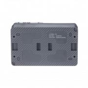 Блок ОП AtlasDesign PROFI IP54 (розетка 1-м 16А заземл. защ. шторки + 2-кл. выключатель 10А) антрацит SE ATN544074