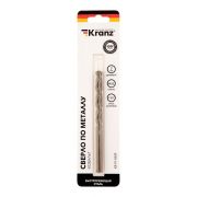 Сверло по металлу 7мм «Кобальт» (сталь HSS-Co 5% M35 P6M5K5) DIN 338 (блист.1шт) Kranz KR-91-0509