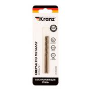 Сверло по металлу 3.2мм «Кобальт» (сталь HSS-Co 5% M35 P6M5K5) DIN 338 (блист.2шт) Kranz KR-91-0503