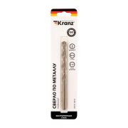 Сверло по металлу 8мм «Кобальт» (сталь HSS-Co 5% M35 P6M5K5) DIN 338 (блист.1шт) Kranz KR-91-0510