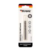 Сверло по металлу 3мм «Стандарт+» (P6M5 M-2) DIN 338 (блист.2шт) Kranz KR-91-0523