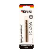 Сверло по металлу 3.5мм «Кобальт» (сталь HSS-Co 5% M35 P6M5K5) DIN 338 (блист.2шт) Kranz KR-91-0504