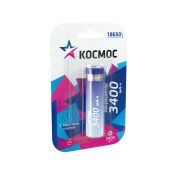 Аккумулятор Li-ion 18650 3400мА.ч с защитой (блист.1шт) Космос KOC18650Li-ion34PBL1
