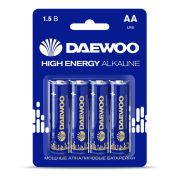 Элемент питания алкалиновый AA/LR6 1.5В High Energy Alkaline 2021 BL-4 (уп.4шт) DAEWOO 5030329
