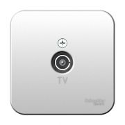 Розетка телевизионная TV ОП Blanca коннектор с изолир. пластиной алюм. SE BLNTA000013