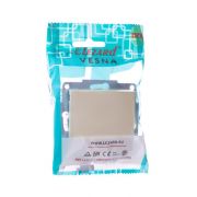 Выключатель 1-кл. СП Vesna с индикацией механизм крем. LEZARD 742-0388-111