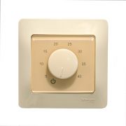 Термостат механический с ручным управлением; датчиком темпер. пола; под рамку Schneider Electric Glossa беж. Extherm Th-HF-G-B