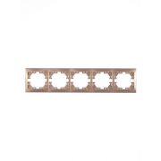 Рамка 5-м Mira горизонт. свет. корич. LEZARD 701-3100-150