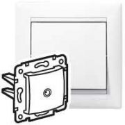 Розетка телевизионная оконечная TV СП Valena 10дБ механизм бел. (DIY-упак.) IEK 694276