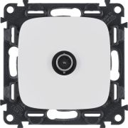 Розетка телевизионная TV 1-м Valena Allure 0-2400МГц с топологией «звезда» с лицев. панелью механизм бел. Leg 753751