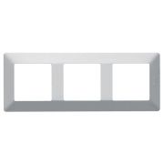 Рамка 3-м Valena Life универсальная алюм. Leg 754133