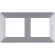 Рамка 2-м Valena Life универсальная алюм. Leg 754132