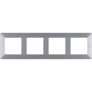 Рамка 4-м Valena Life универсальная алюм. Leg 754134