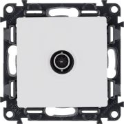 Розетка телевизионная TV 1-м Valena Life 0-2400МГц с топологией «звезда» с лицев. панелью механизм бел. Leg 753451