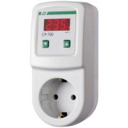 Реле напряжения CP-700 (однофазный; цифровая индикация напряжения тип корпуса вилка-розетка; 150-300В 16А 1NO IP20) F&F EA04.009.010