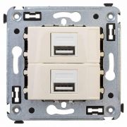 Устройство зарядное USB СП Avanti «Ванильная дымка» DKC 4405543