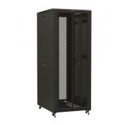 Шкаф напольный TTR-4261-DD-RAL9005 19дюйм 42U 2055х600х1000мм передн. и задн. распашные перфорир. двери 75% ручка с замком разобран. RAL 9005 черн. Hyperline 425183
