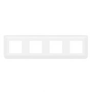 Рамка 4х2мод. Mosaic бел. Leg 078808L