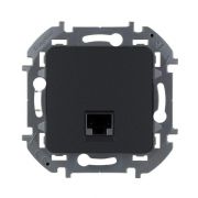 Розетка компьютерная Inspiria RJ45 кат.5E UTP антрацит IEK 673828