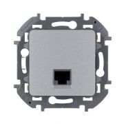 Розетка компьютерная Inspiria RJ45 кат.5E UTP алюм. IEK 673827