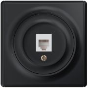 Розетка компьютерная 1-м СП Florence RJ45 кат.5E механизм черн. (1E20701303) OneKeyElectro 2172816