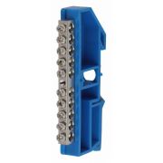 Шина N «ноль» на DIN-изол. ШНИ-6х9-10 никелированная Д син. NO-222-86-1 ЭРА Б0044135