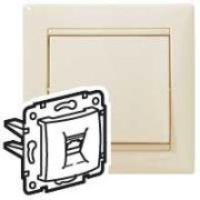 Розетка телефонная 1-м СП Valena RJ11 механизм сл. кость (DIY-упак.) IEK 695622