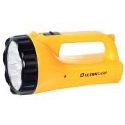 Фонарь аккумуляторный LED3816SM 9LED 2 режима аккум. SLA 220В желт. Ultraflash 12859