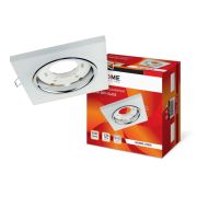 Светильник точечный GX53R-glass SMT GX53 IP20 230В квадрат встраив. матов. бел. IN HOME 4690612014111