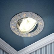 Светильник точечный KL26А CH/G 50Вт MR16 12В литой поворотн. «лианы 1» хром./зол. ЭРА C0043720