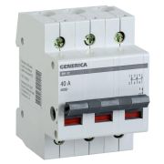 Выключатель нагрузки (мини-рубильник) 3п 40А ВН-32 GENERICA MNV15-3-040