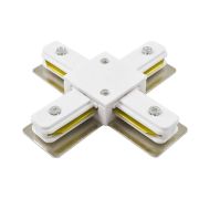Коннектор X-образный PTR CX-WH накладной/подвесной шинопровод бел. Pro JazzWay 5010888