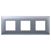 Рамка 3-м 6мод. Avanti «Закаленная сталь» DKC 4404906