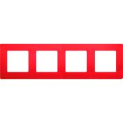 Рамка 4-м Etika красн. IEK 672534