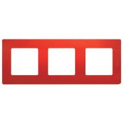 Рамка 3-м Etika красн. IEK 672533