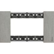 Рамка декоративная 4мод. Living Now сталь Leg BTC KA4804ZG