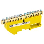 Шина PE «земля» на DIN-изоляторе ШНИ-6х9-14-Д-Ж IEK YNN10-69-14D-K05