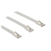 Хомут кабельный FVC-200ST 4.5х200 корр.-стойк. (нерж. сталь 304L) 0.3мм (уп.100шт) Hyperline 17073