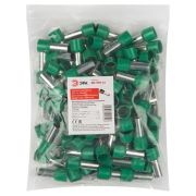 Наконечник-гильза Е25-16 25кв.мм с изолированным фланцем корич.-зел. (уп.100шт) NO-570-12 ЭРА Б0041456