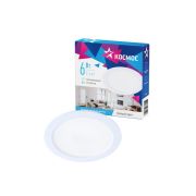 Светильник светодиодный Downlight 6Вт 180-265В 4000К кругл. панель бел. КОСМОС KDownL6W4000K