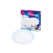 Светильник светодиодный Downlight 9Вт 180-265В 6400К кругл. панель бел. КОСМОС KDownL9W6400K