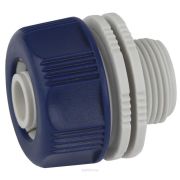 Адаптер для шланга 19мм (3/4) с наружной резьбой пластик (50/200/2400) Green Apple Б0017776