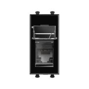 Розетка компьютерная 1мод. Avanti «Черный квадрат» RJ45 кат.6 модульная DKC 4402291