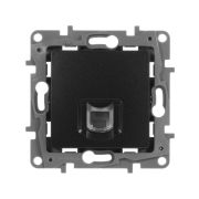 Розетка телефонная 1-м СП Etika RJ11 механизм антрацит IEK 672640