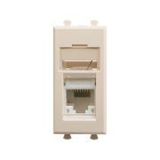 Розетка компьютерная 1мод. Avanti «Ванильная дымка» RJ45 кат.5E модульная DKC 4405461