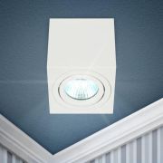 Светильник OL22 WH MR16/GU10 настен./потолочн. спот поворотн. бел. Эра Б0054394