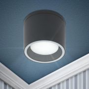 Светильник WL40 GR GX53 IP54 настен./потолочн. спот сер. Эра Б0054416