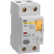 Выключатель дифференциального тока (УЗО) 2п 40А 30мА 6кА тип A ВД3-63 KARAT IEK MDV21-2-040-030