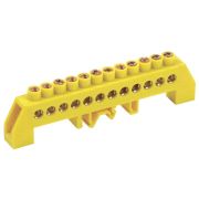 Шина PE «земля» в комб. DIN-изол. «Стойка» ШНИ-8х12-12-КС-Ж IEK YNN10-812-12DP-K05